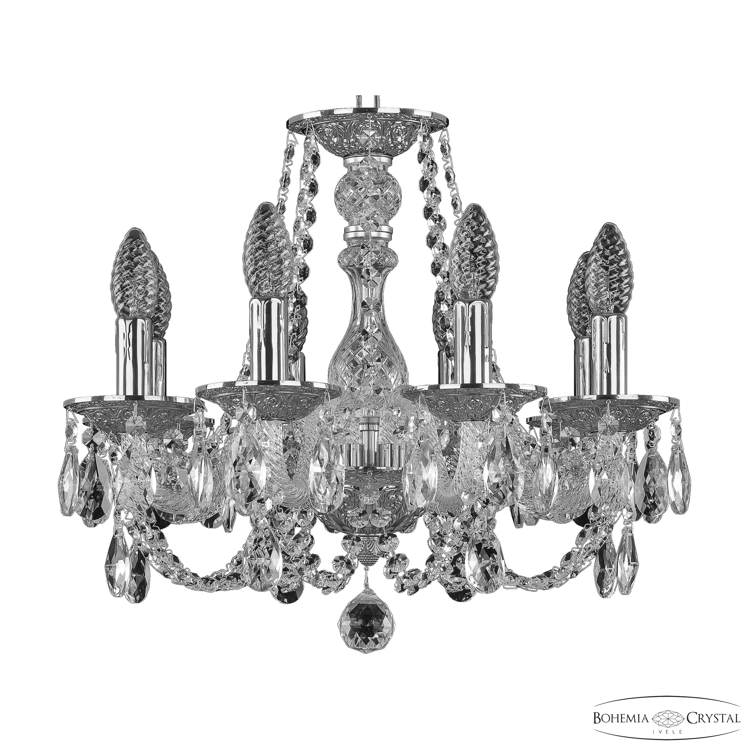 Подвесная люстра Bohemia Ivele Crystal 1601/8/141 Ni