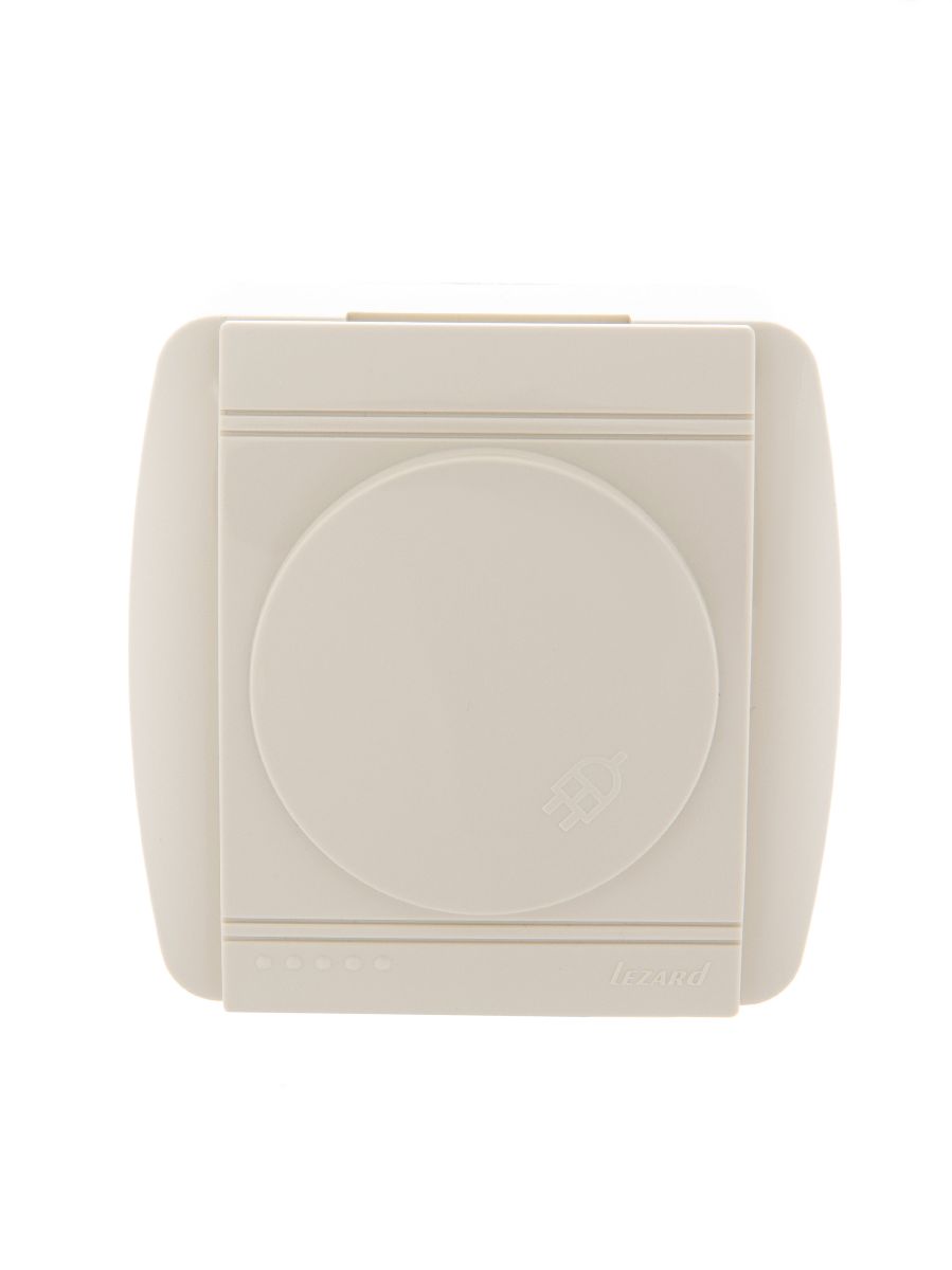 Розетка с/з с крышкой Lezard Demet 711-0300-123