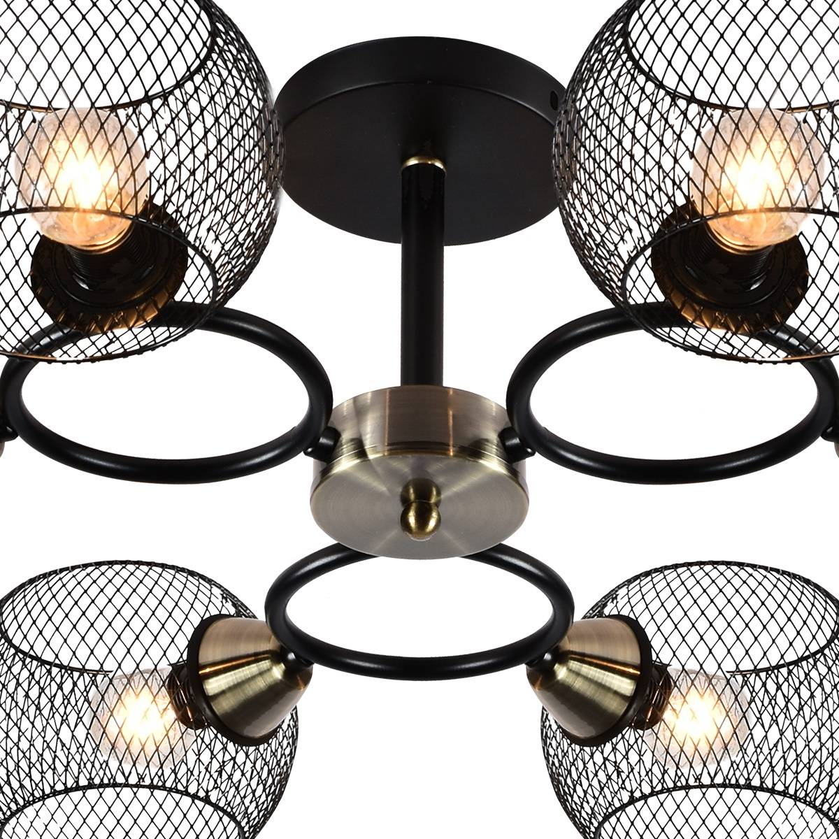 Люстра на штанге Reluce 01281-0.3-06 BK+AB