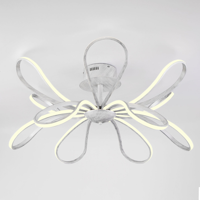 Потолочная люстра Eurosvet Nerina 90134/12 белый с серебром