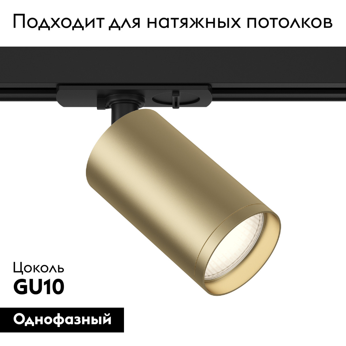 Трековый светильник Maytoni Technical Focus TR020-1-U-GU10-BMG