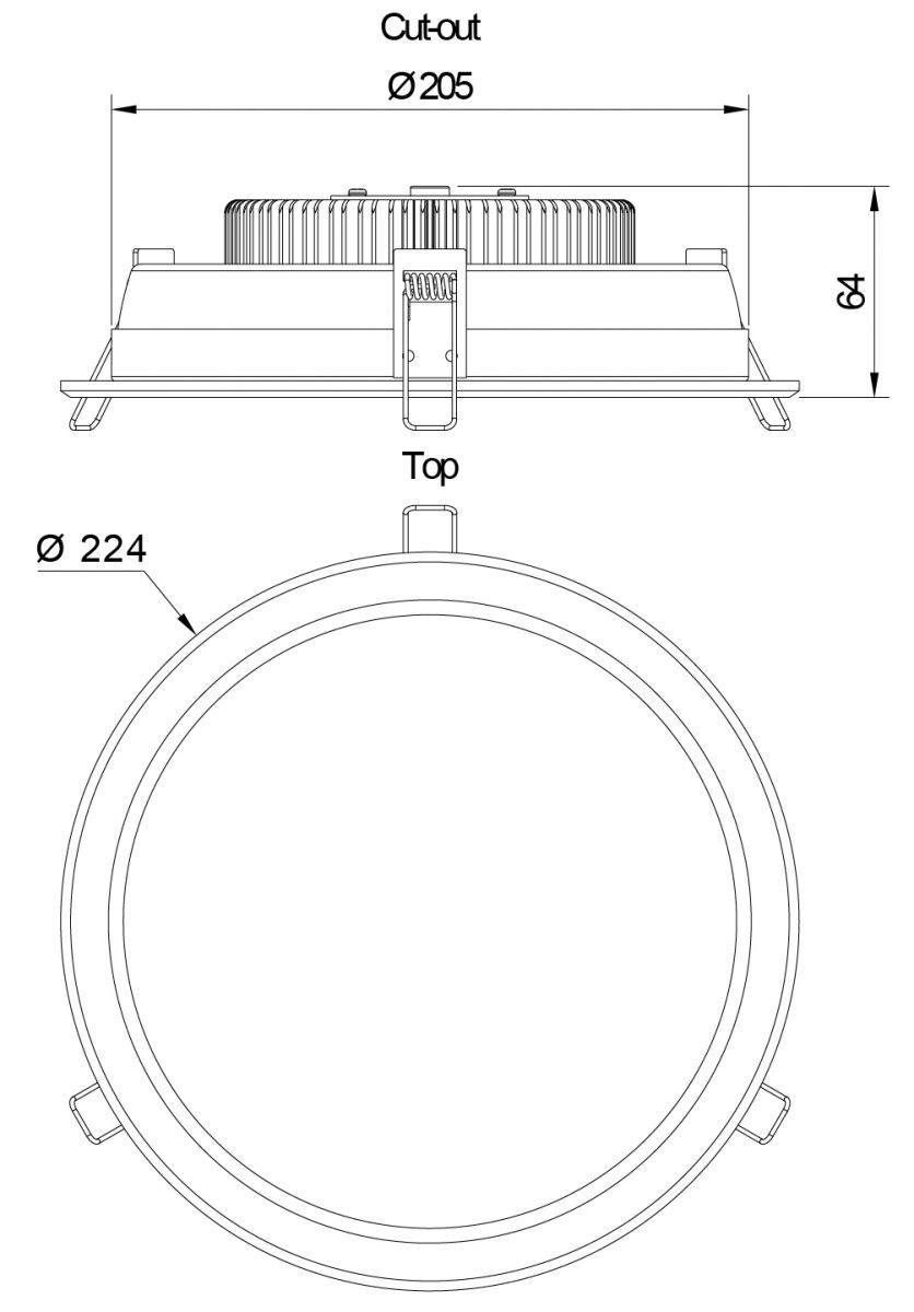Встраиваемый светильник Deko-Light COB 6 565118