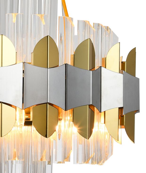 Подвесная люстра Natali Kovaltseva SKALA 81435/6C BRASS SILVER