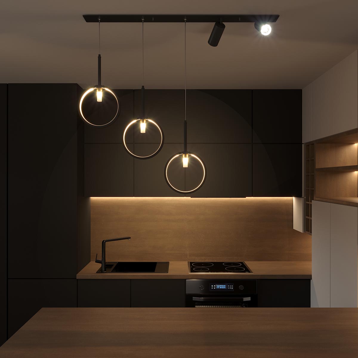 Подвесной светильник Eurosvet Verge 90249/5 черный