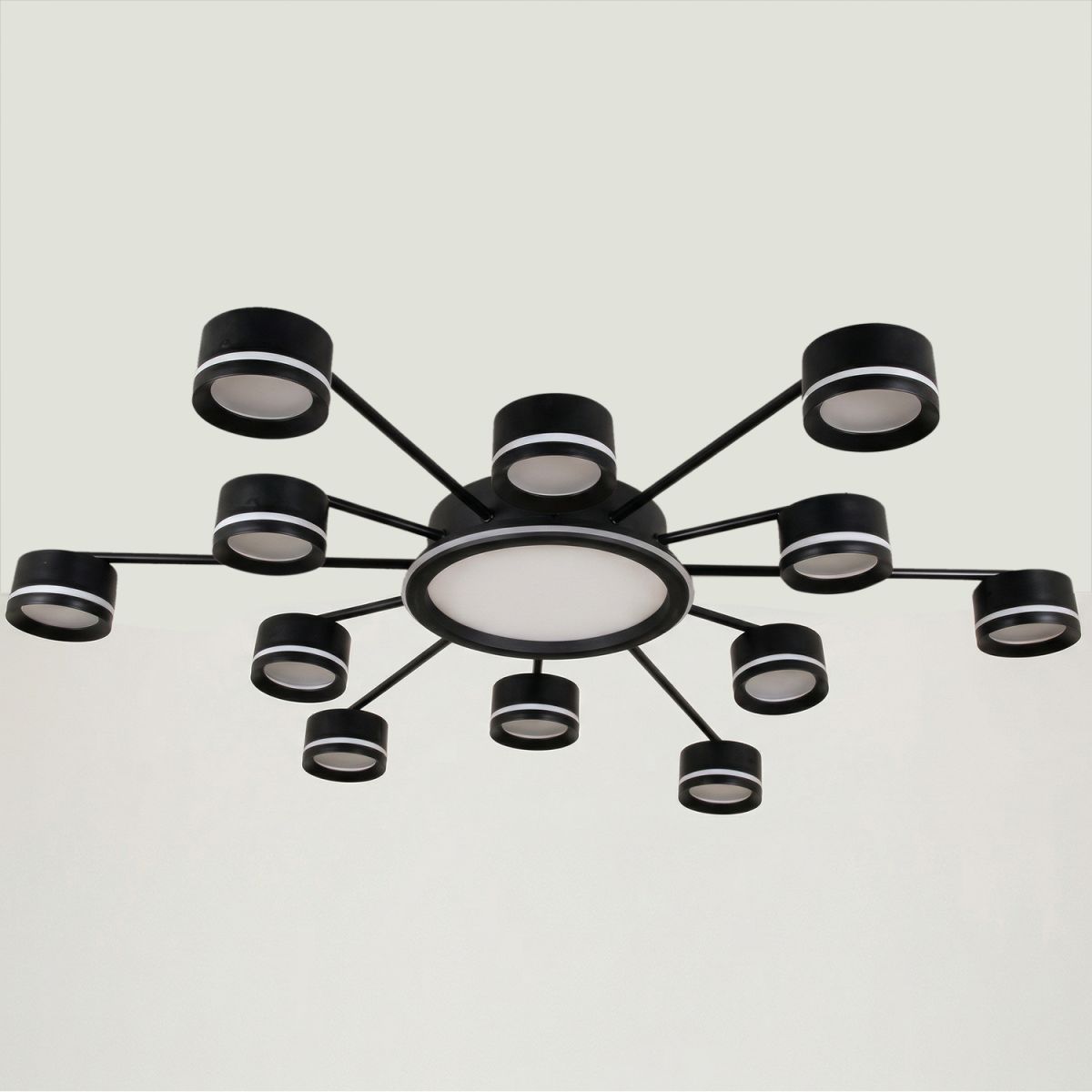 Потолочная люстра Reluce 20590-0.3-6+6+1 Black