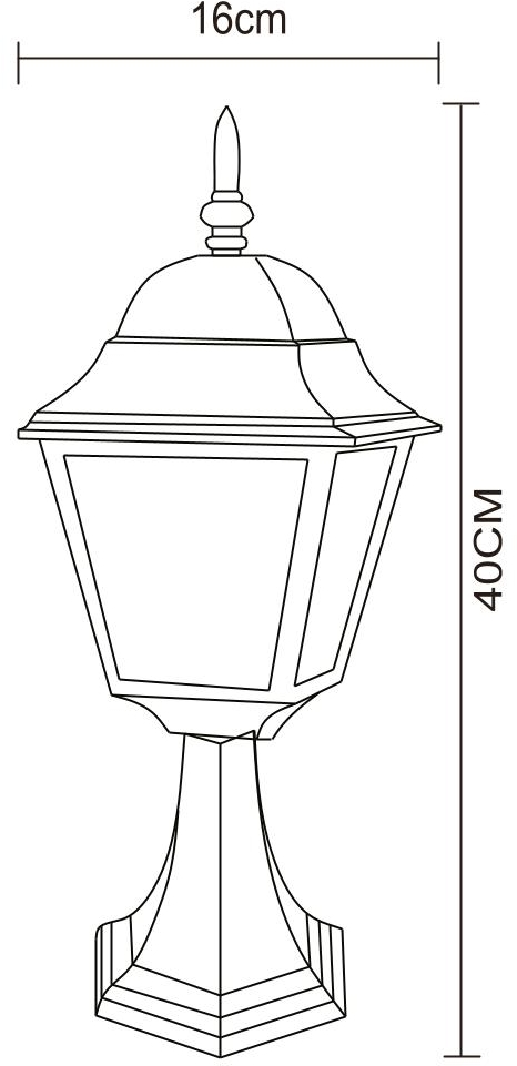 Уличный светильник Arte Lamp Bremen A1014FN-1BK