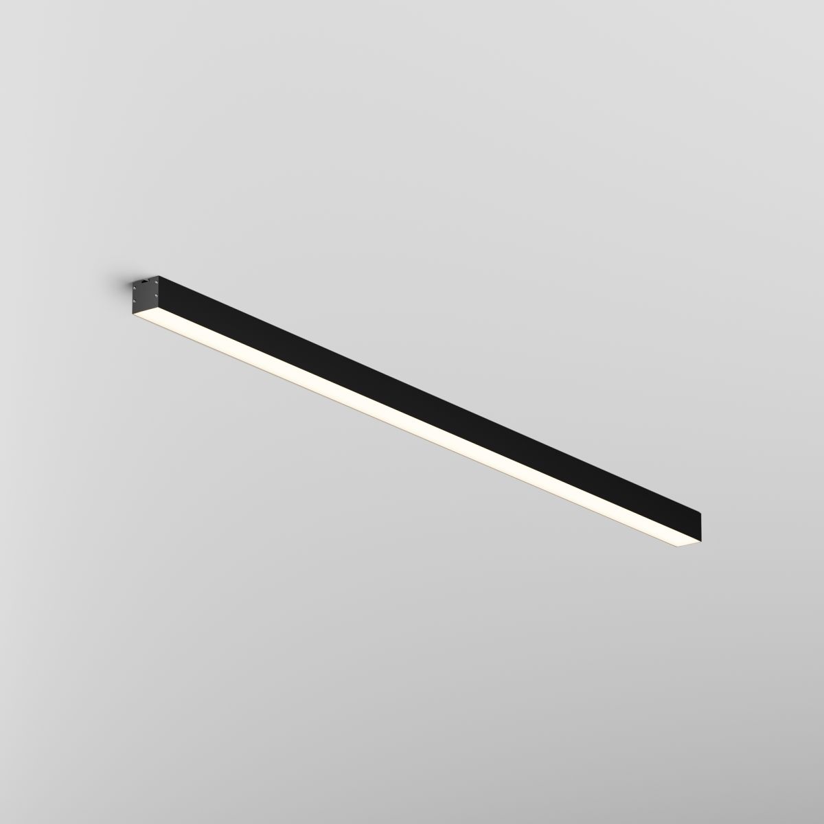 Линейный накладной светильник Maytoni Technical 3000K 35x35 (Черный, 1 м) LL311011