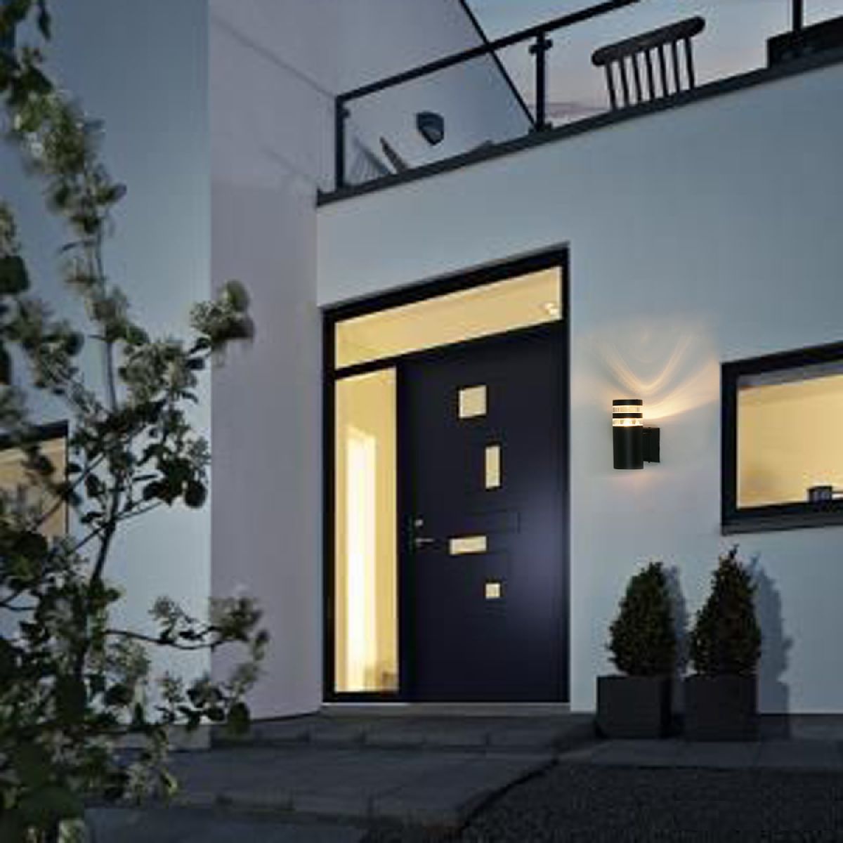 Уличный настенный светильник Reluce 86227-9.2-001CT E27 BK