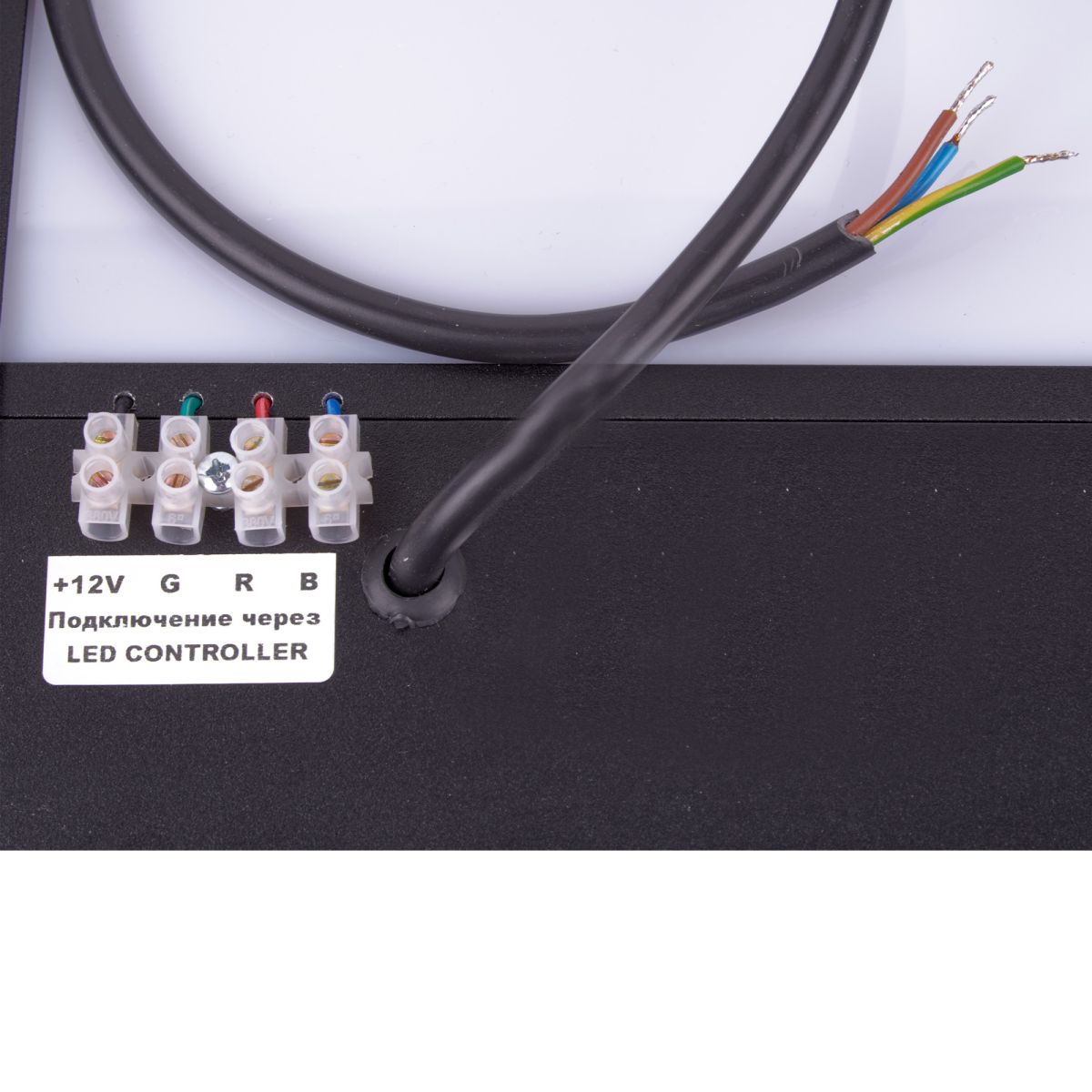 Светодиодная панель Uniel UL-00012597 ULO-K16B 2x22W/4000K/L100 5W/RGB IP44 BLACK