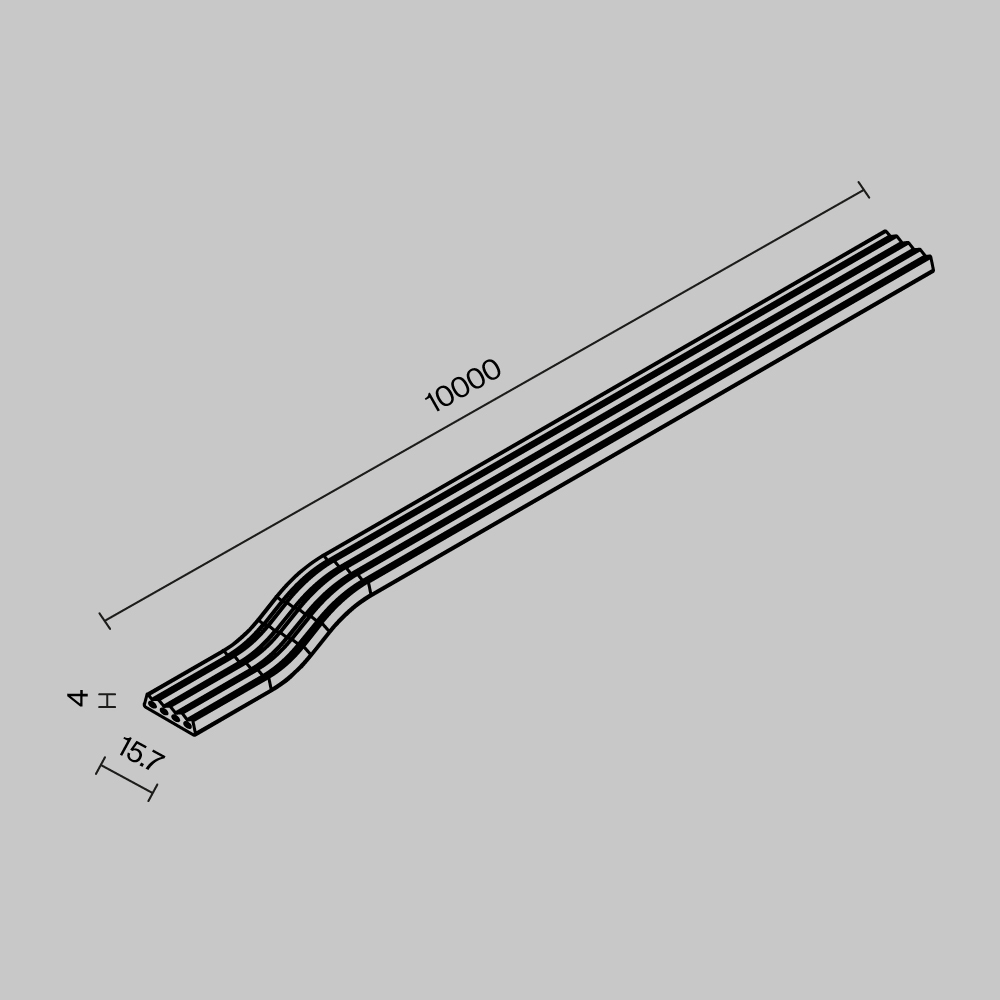 Токоведущая лента Maytoni Exility IP O-TR002-PW-10M