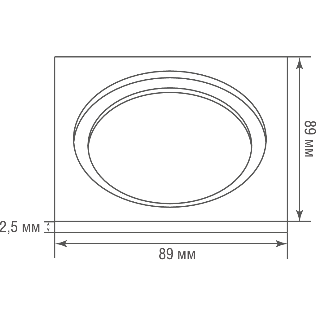 Одиночная рамка для светильника Donolux Crater Frame DL20761B1