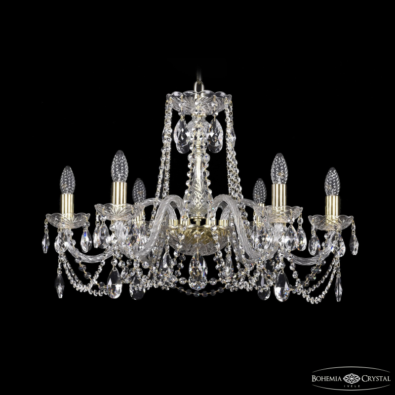 Подвесная люстра Bohemia Ivele Crystal 1402/6/240 G