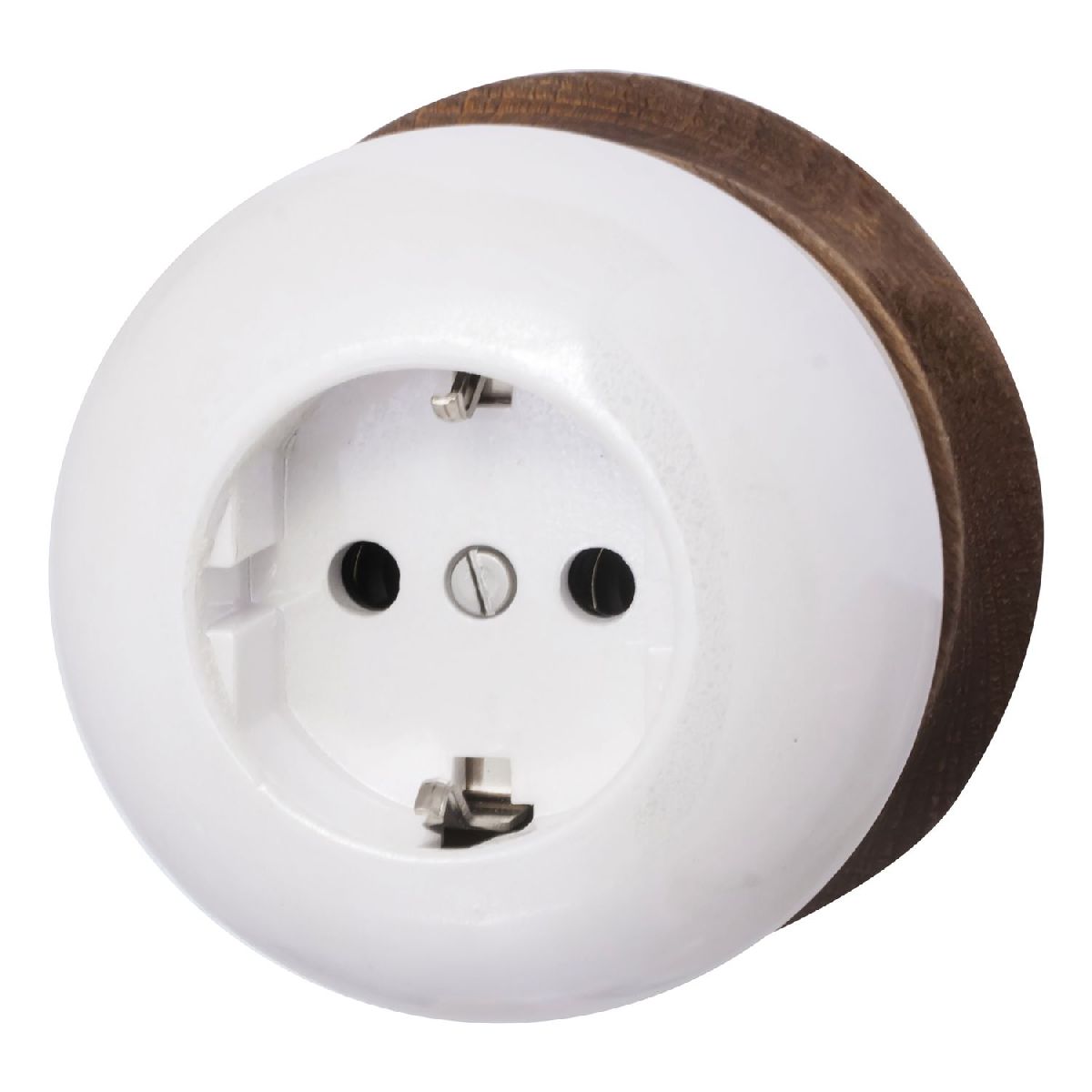 Розетка с заземляющим контактом Bironi Фаберже B2-101-010/18