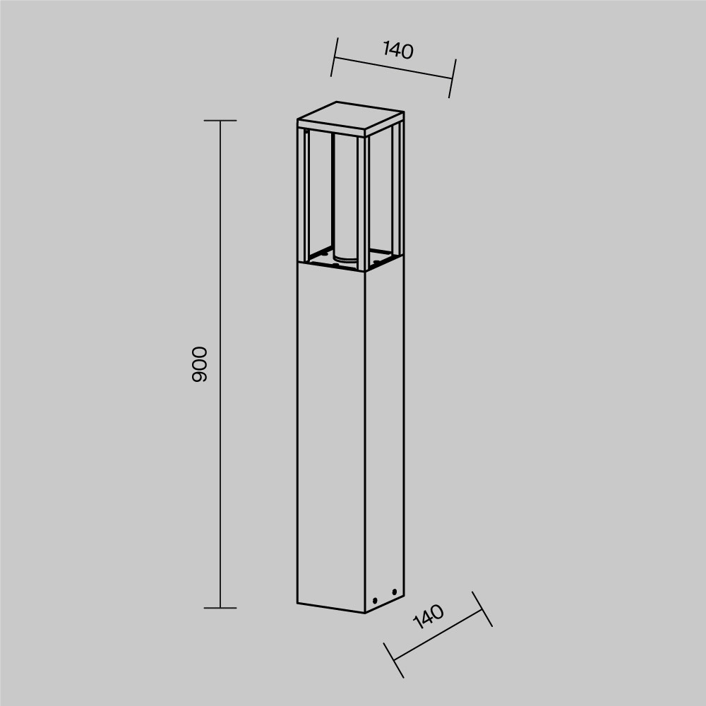 Ландшафтный светильник Maytoni Expo O480FL-L12B3K1