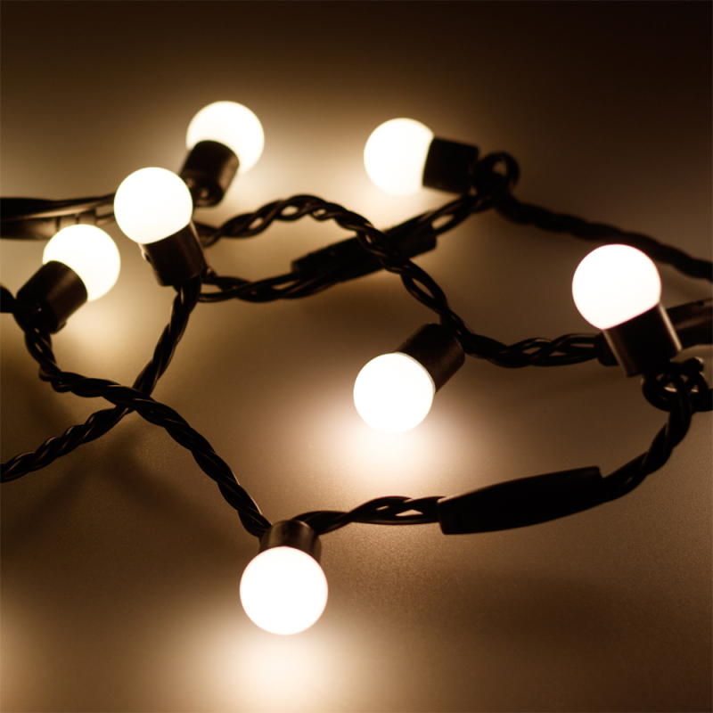 Светодиодная гирлянда Arlight ARD-Ball-Classic-D17.5-10000-Black-100LED Warm 025584