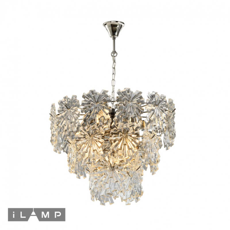 Подвесная люстра iLamp Homy P2545-8 Nickel