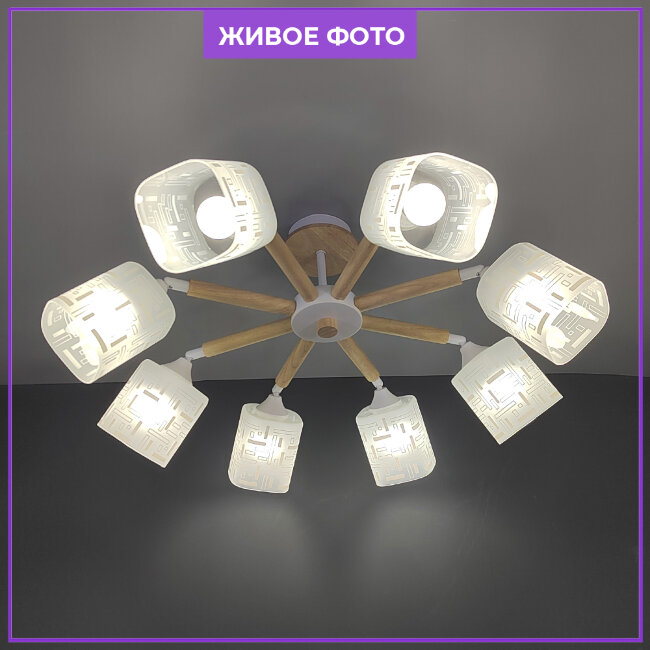 Люстра на штанге Wedo Light Garein WD3321/8C-WT