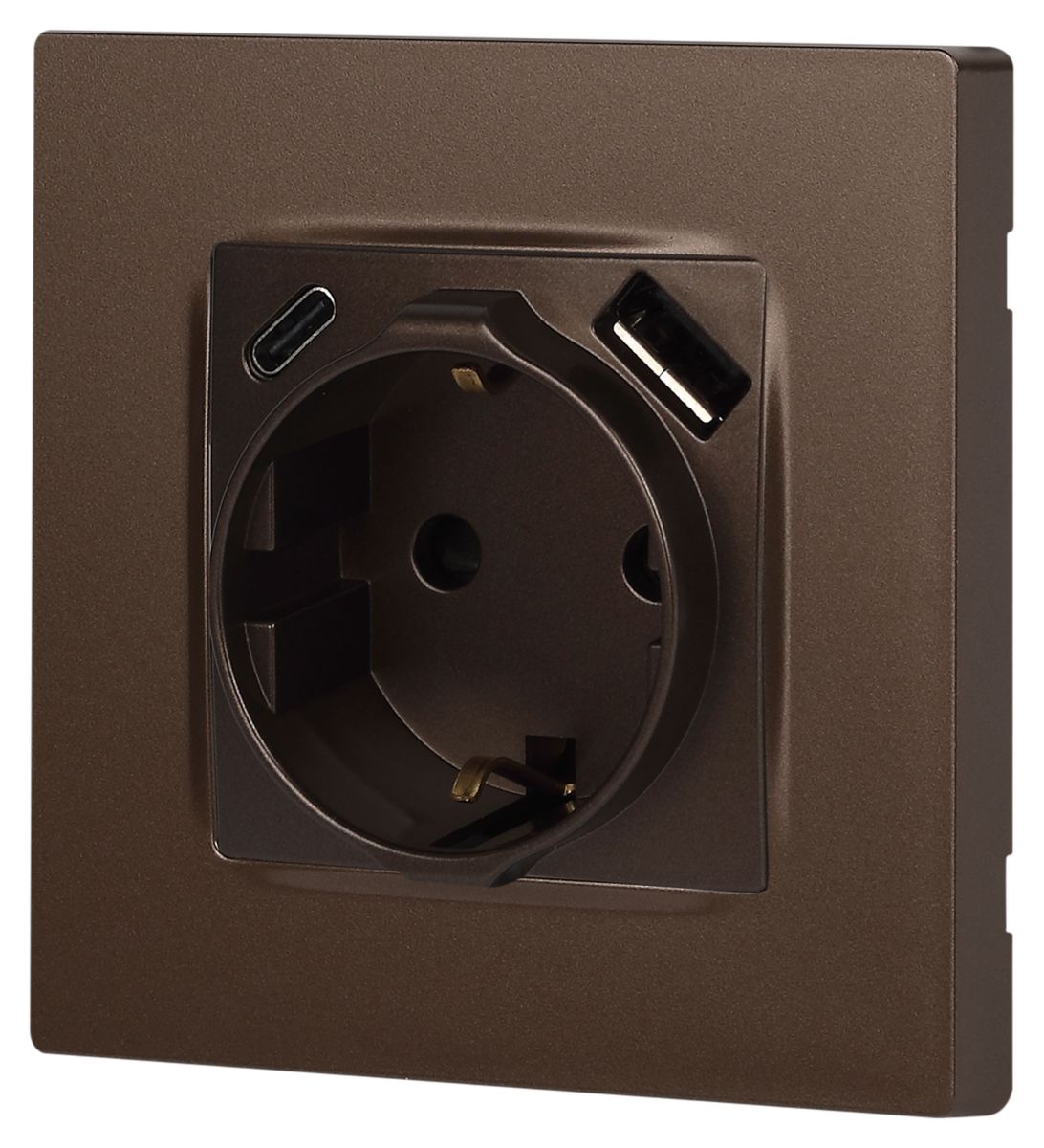 Розетка со шторками с USB type-A+C Эра 12-4108-13 Б0067757