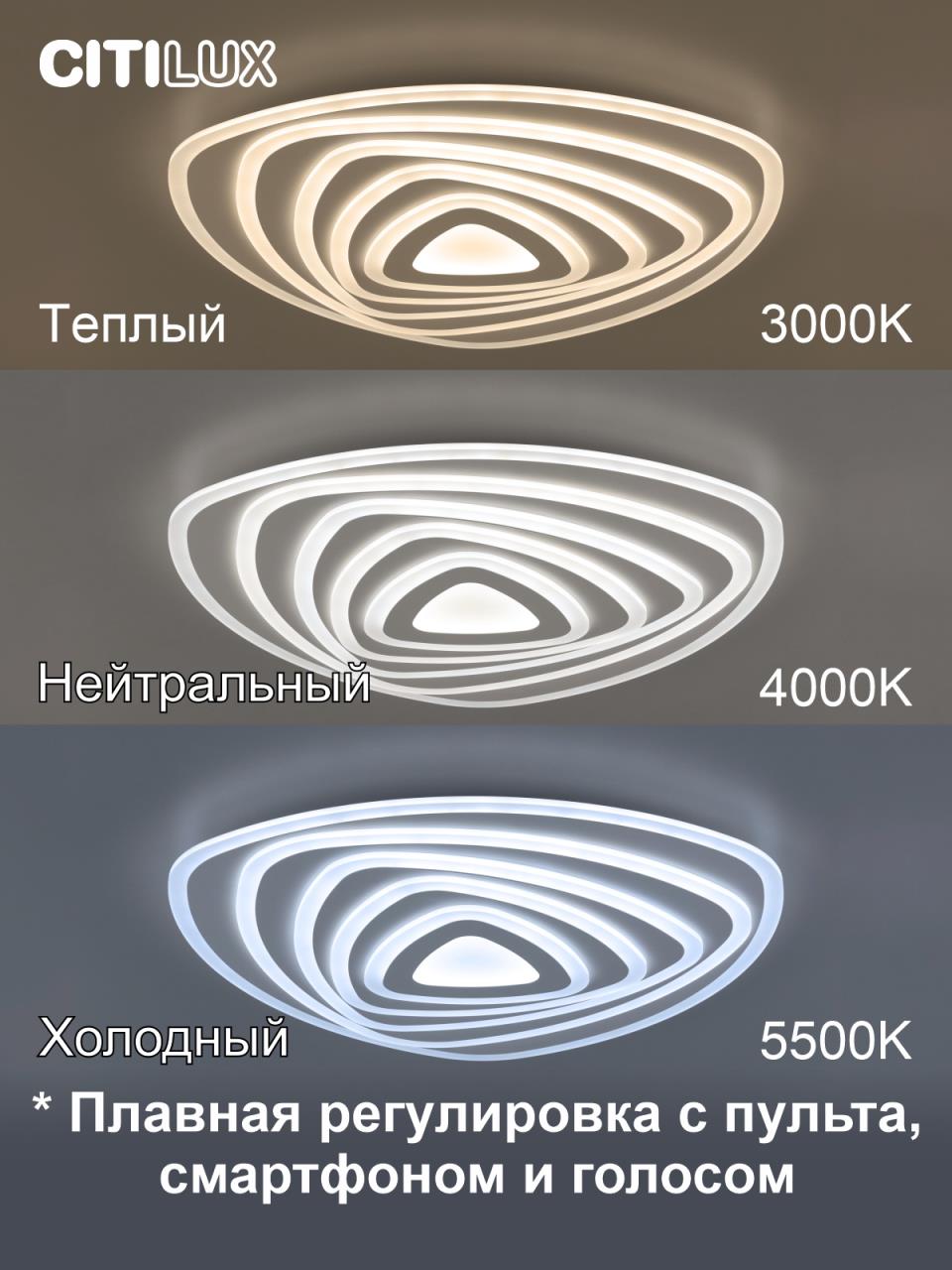 Потолочный светильник Citilux Триест Смарт CL737A35E