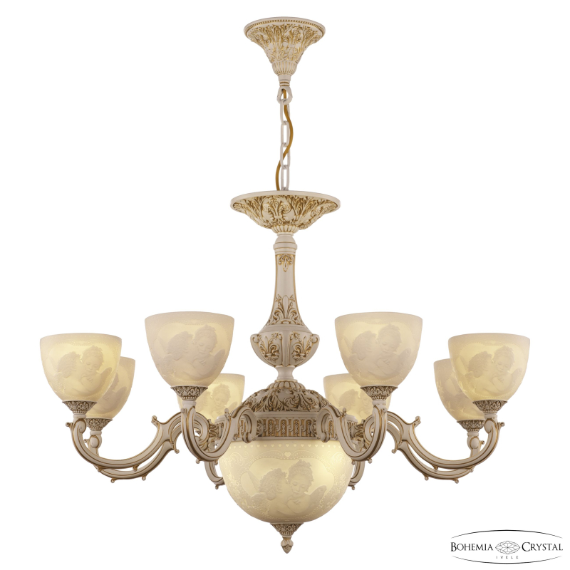 Подвесная люстра Bohemia Ivele Crystal AL78101P/8/250 WMG P1 U Angel