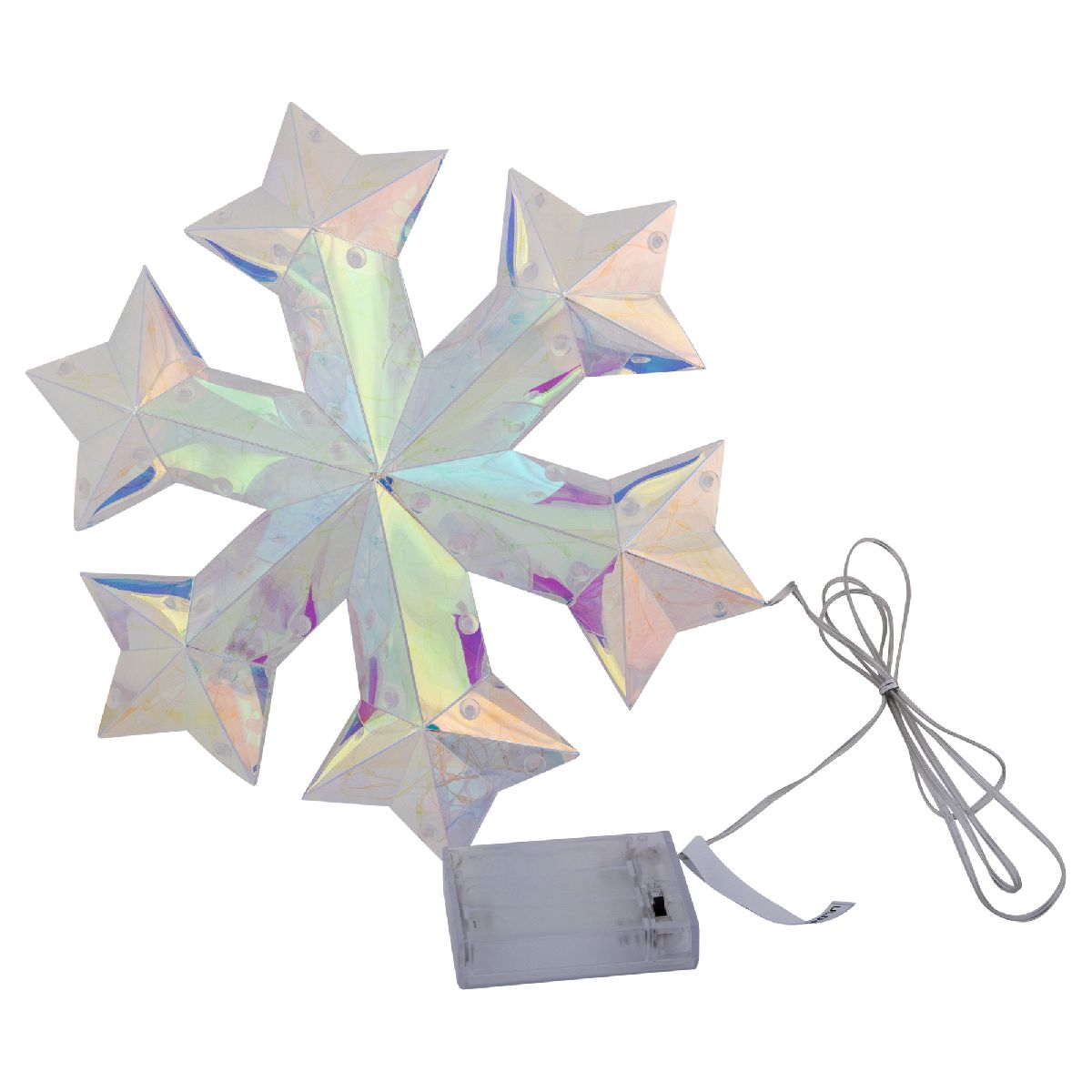Светильник декоративный на батарейках Снежинка Uniel ULD-R512 3АА SNOWFLAKE UL-00012222