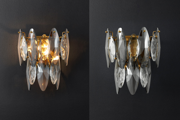 Настенный светильник Delight Collection MT8980-W brass