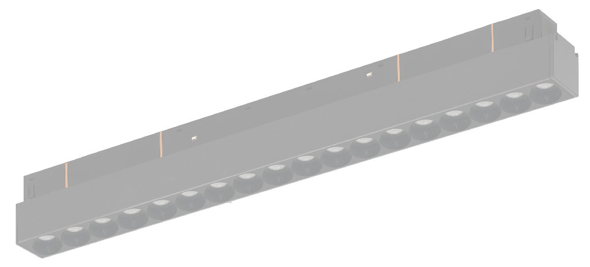 Трековый магнитный светильник iLedex Vision SMART 4822-002-L350-18W-38DG-BK