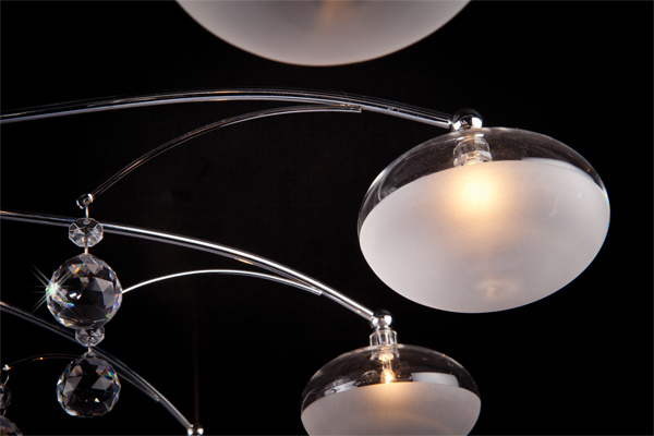 Потолочная люстра Eurosvet 4894/12 хром/синий+красный+фиолетовый