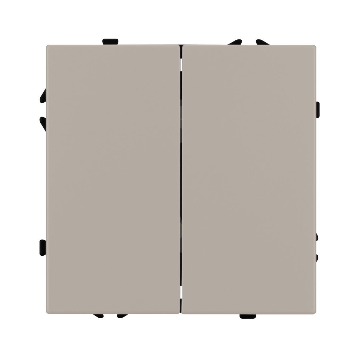 Механизм звонкового выключателя двухклавишный Arlight SWT-NOBE-MKR2-SFPL-CA (230V, 10A) (Кашемир) 061785