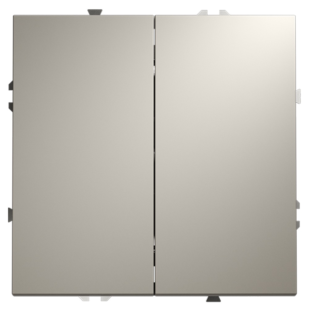 Выключатель с самовозвратом двухклавишный Voltum S70 VLS020603 (кашемир)