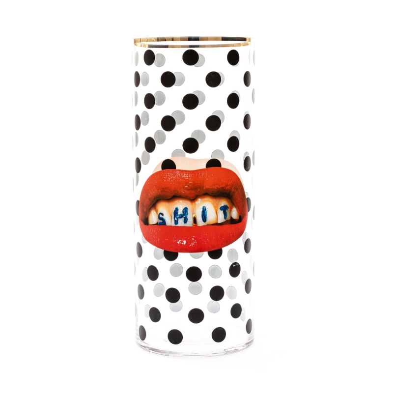 Ваза Shit Pois Big Seletti Toiletpaper Glass Vase 14200