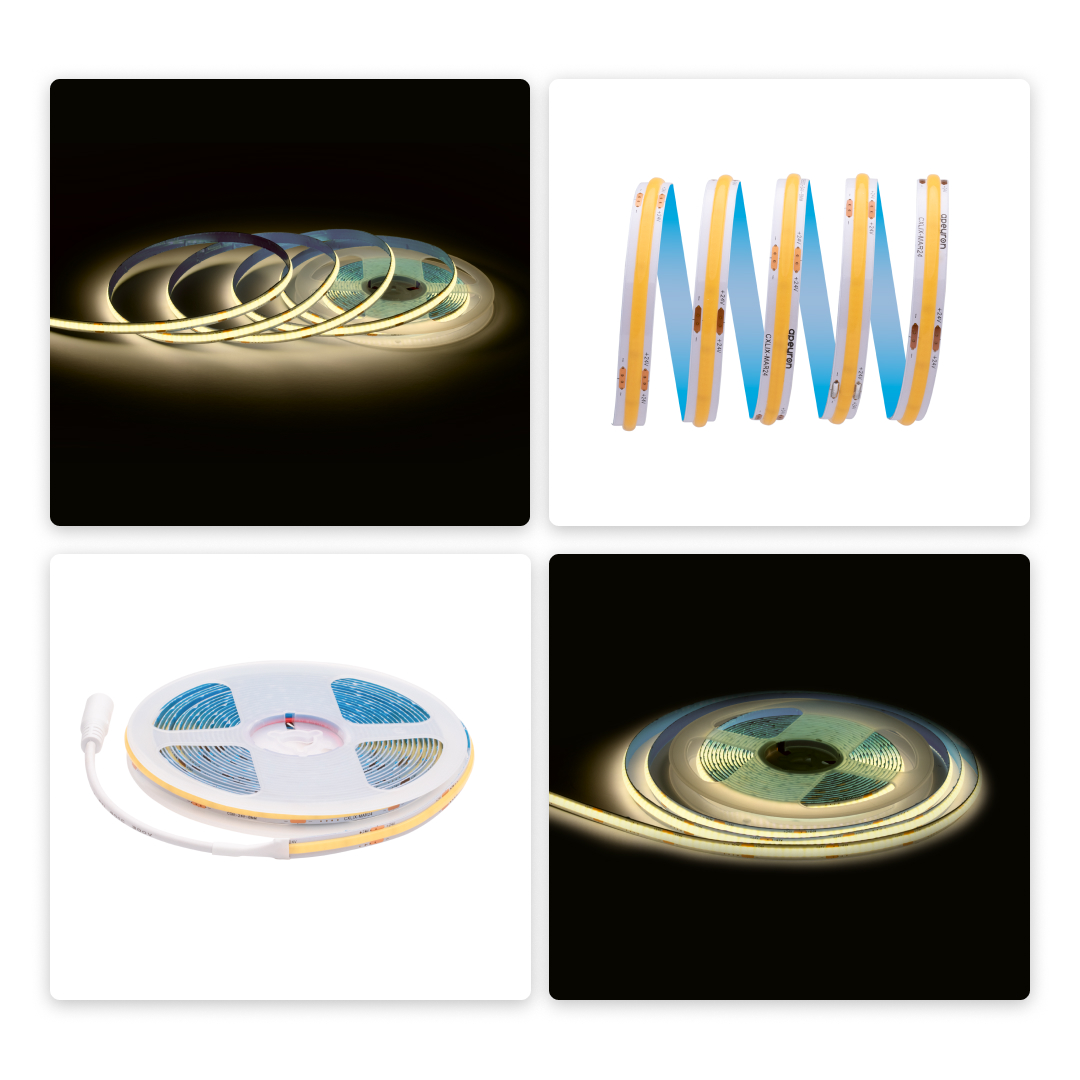 Светодиодная лента Apeyron 24В COB 10Вт/м 3000К 5м IP20 00-393