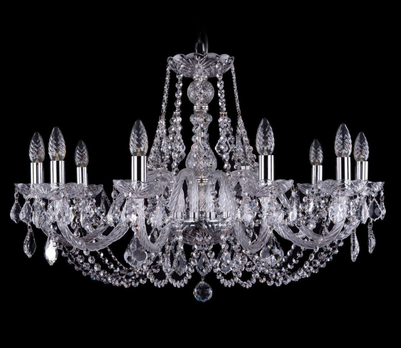 Подвесная люстра Bohemia Ivele 1406/10/300/Ni/Leafs