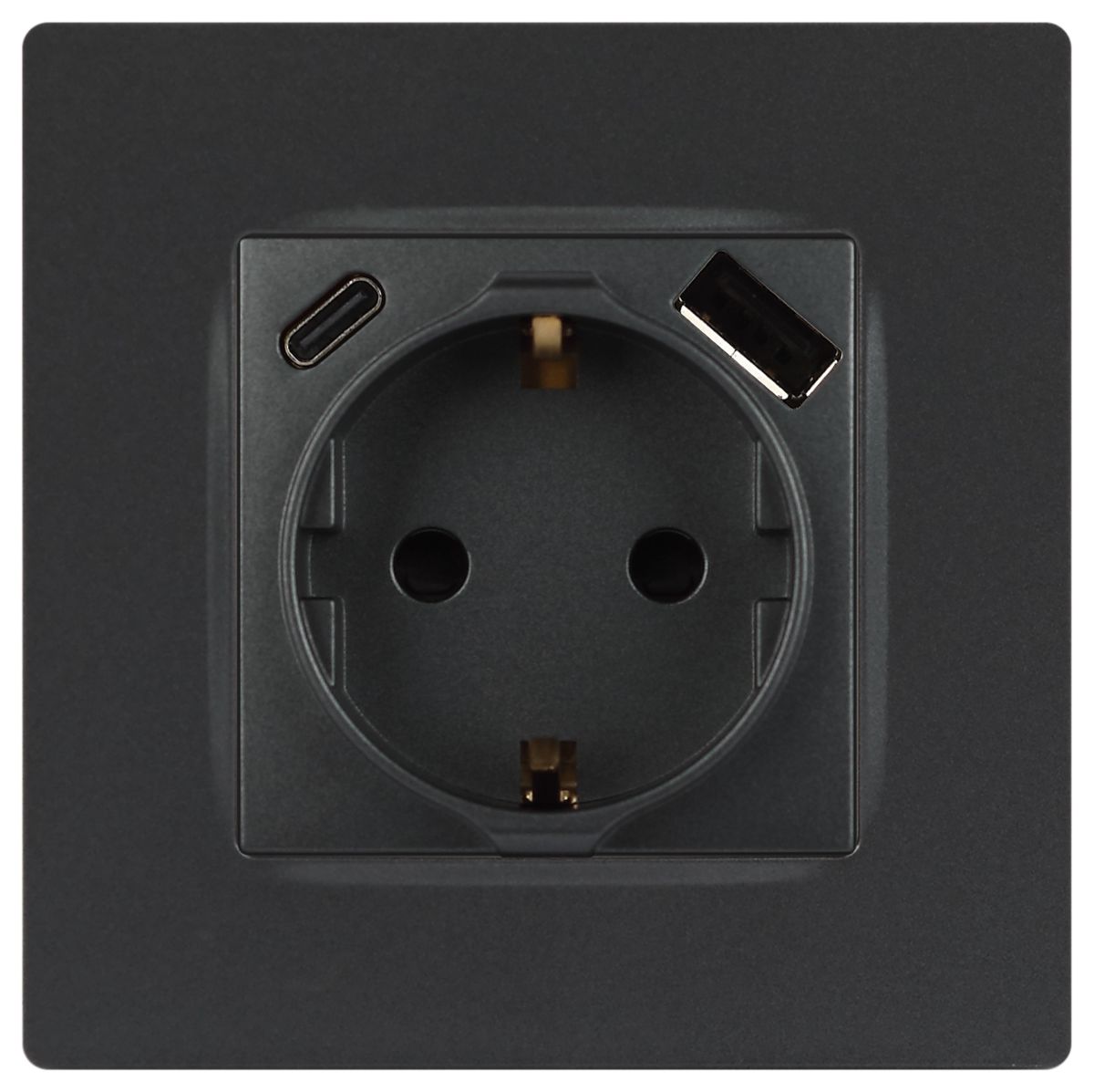 Розетка со шторками с USB type-A+C Эра 12-4108-12 Б0067700