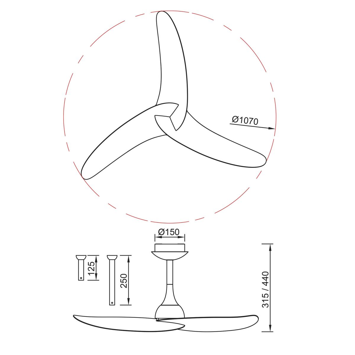 Потолочный вентилятор Mantra Ipanema 9041