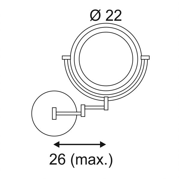 Зеркало с подсветкой SLV Vissardo WL 149782