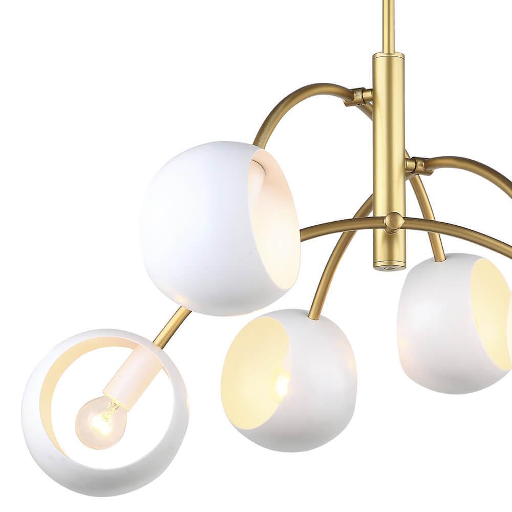 Подвесная люстра Lumien Hall Стиг 4034/6P-GD-WT