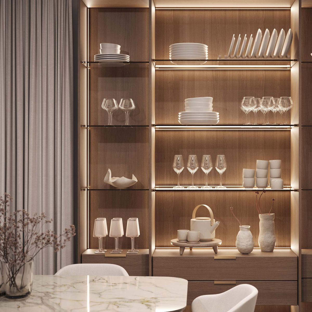 Профиль c экраном Arlight SL-KANT-H10-SQUARE-2000 CHAMPAGNE GOLD (Алюминий+пластик) 055320