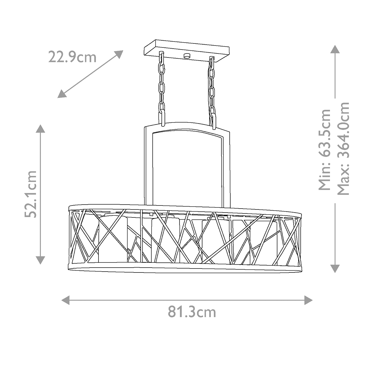 Подвесная люстра Hinkley Nest HK-NEST4-ISLE-SL