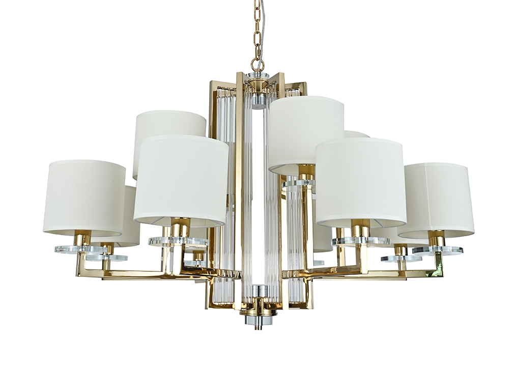 Подвесная люстра Newport 35408+4/C gold без абажуров М0069063