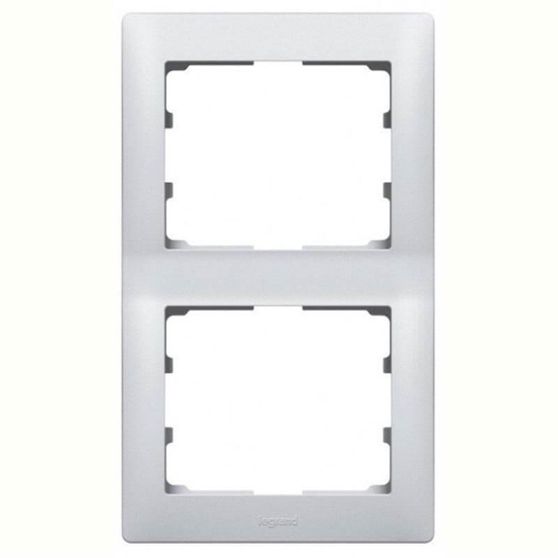 Рамка 2-постовая Legrand Galea Life алюминий 771306