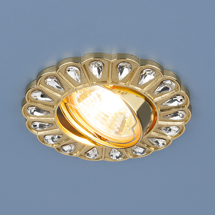 Встраиваемый светильник Elektrostandard 120078 MR16 GD золото 4690389066078