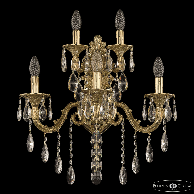 Бра Bohemia Ivele Crystal Florence 7101B16/3+2/210 B G
