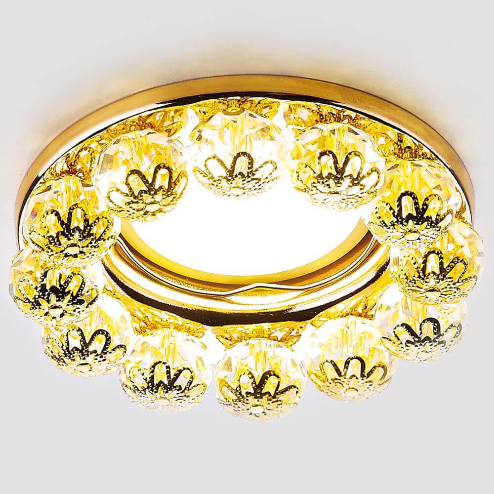 Встраиваемый светильник Ambrella Light Crystal K130 GD