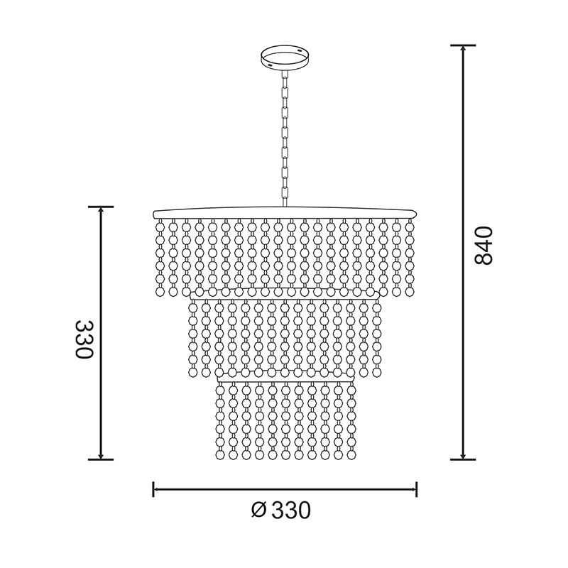 Подвесная люстра Zumaline Coria YSC06