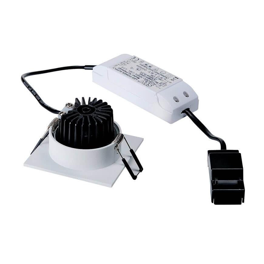 Встраиваемый светодиодный светильник SLV New Tria 68 Led Square Set 114390