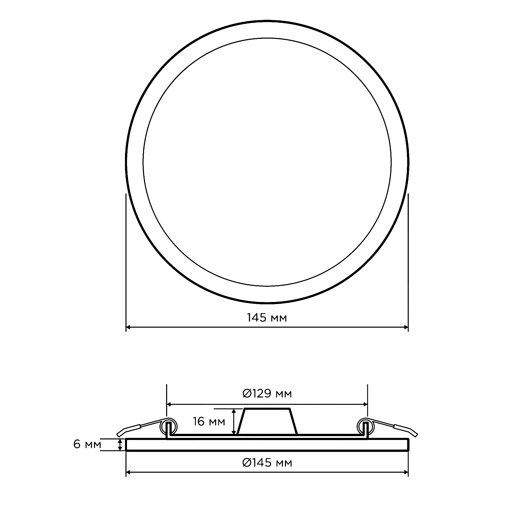 Встраиваемая светодиодная панель Apeyron 06-19