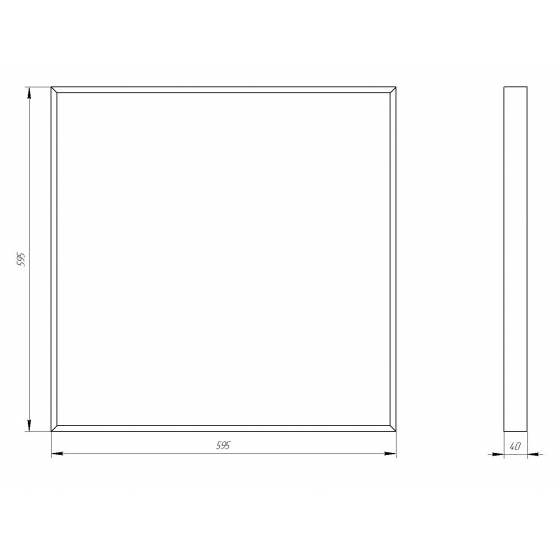 Светодиодная панель Эра SPO-910-2-65K-038 Б0058654