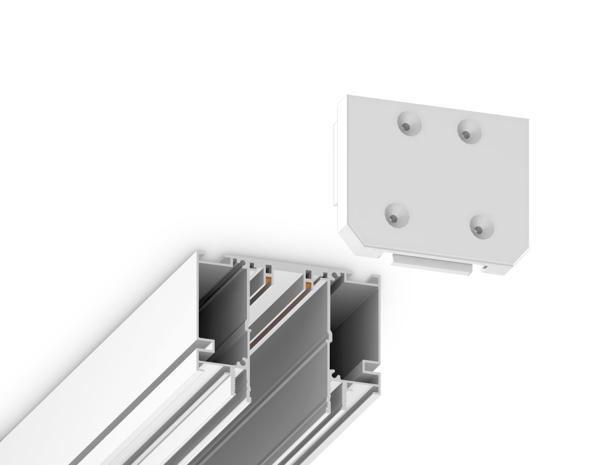 Заглушка демпферная для шинопровода Ambrella Light Track system Magnetic 220V GL1061