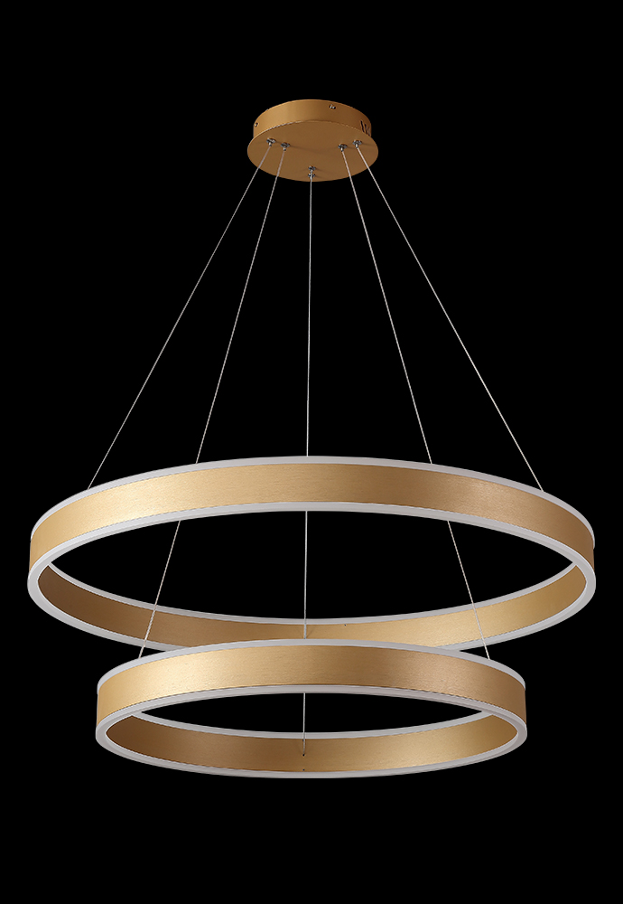 Подвесной светодиодный светильник Crystal Lux MUCHOS SP123W LED D600+800 GOLD